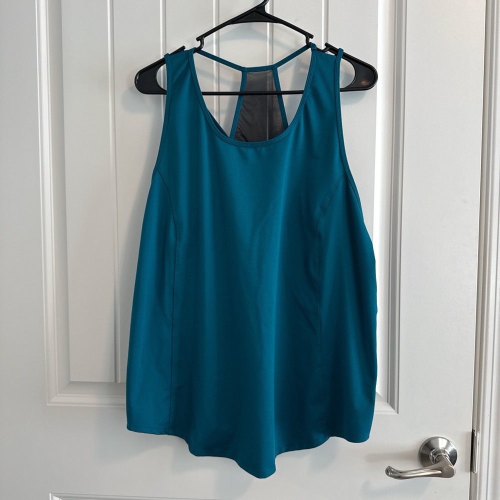 Rainbeau Women’s Teal Racerback Workout Tank Top